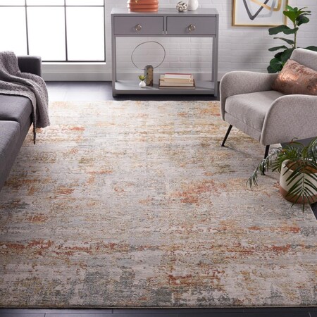Safavieh 6 ft. 7 in. x 6 ft. 7 in. Adrianna Square Area Rug Blue & Rust ADN200M-7SQ